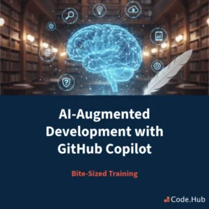 AI-Augmented Development with GitHub Copilot training course graphic