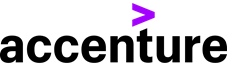 Accenture company logo with purple arrow symbol